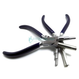 Superior Instruments Bail Making Rap & Tap Pliers Wire Looper Multi-Steps Ring Looping Pliers Instruments 2 Pcs