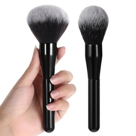 MBAIYO Pack of 2 Large Powder Brushes, Professional Makeup Brush, Powder Brush, Make-Up Brush, Blush Brush, Contour Brush, Cosmetic Brush Set for Bronzer, Blush, Blush, Blending Concealer Foundation