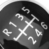 Chrome Gear 6 Speed Round Shift Knob Cap