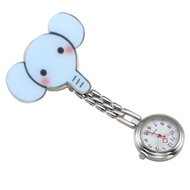 JSDDE Nurse Watch Cute Pattern FOB Watch Nurse Watch Heart Rate Monitor Chain Watch Nurse Watch with Clip Analogue Quartz Watch Pocket Watch