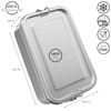 WELLGRO Stainless Steel Square Containers - 550 ml 850 ml