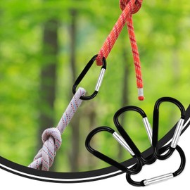 4 Pcs Carabiner Clip Small, D Ring Clip Hook Karabiner, Key Ring Clips,Small Carabiner Clip,Mini Carabiner Keyring for Outdoor, Fishing, Hiking, Traveling