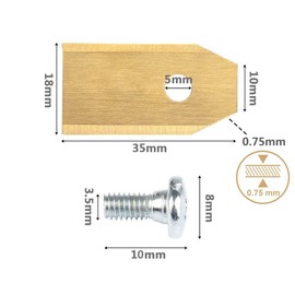 Melayous Replacement Mower Blades for All Husqvarna Mower/Gardena Robotic Lawnmowers (35x18x0.75mm) 30PCS (1)