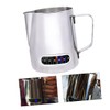 CIYODO Milk Frothing Cup with Integrated Thermometer Stainless Steel Frothing