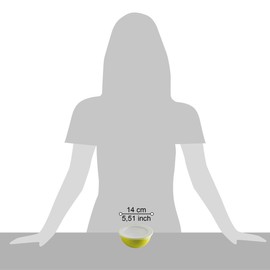 Omada Design Set of 3 Salad Bowls with Lids (0.5 L - 1.5 L - 3.5 L) White Interior and Colourful Exterior Microban Antibacterial Line Sanaliving