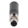 2PCS Mini XLR 3pin Male to Mini XLR 4pin Female