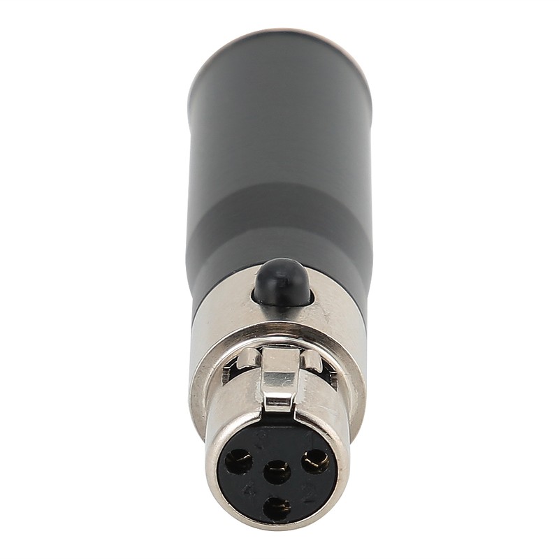 2PCS Mini XLR 3pin Male to Mini XLR 4pin Female