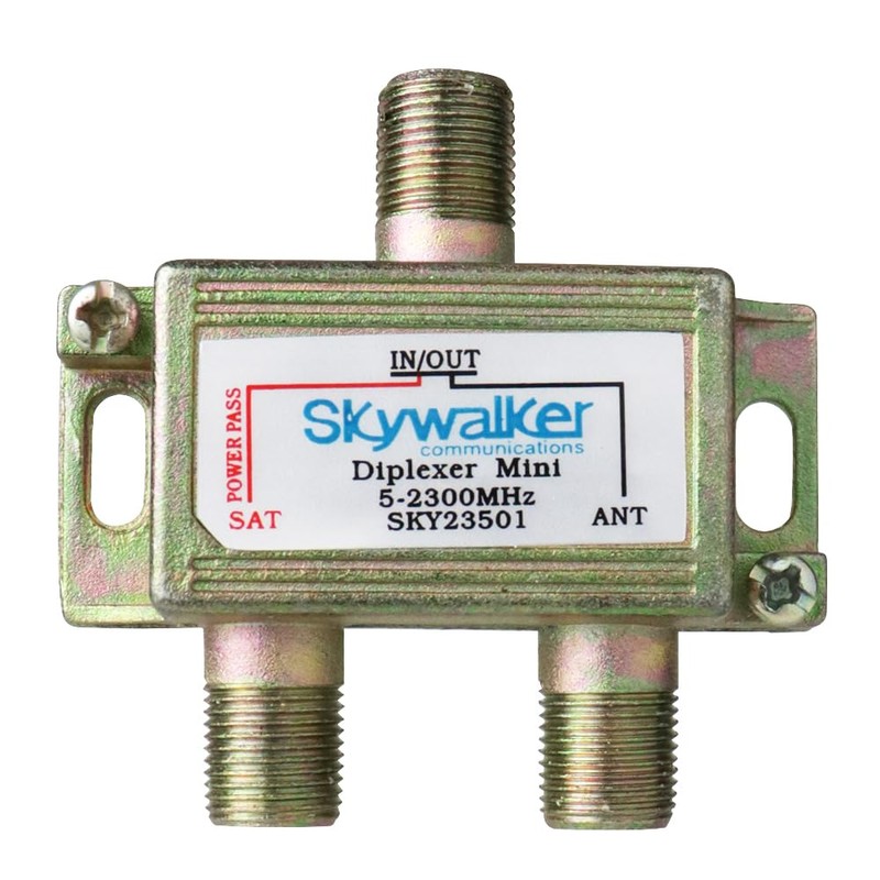 Skywalker 5-2300MHz Mini Diplexer for Off-Air & Satellite Signals (Dish