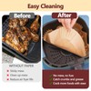 9 Inch Air Fryer Liners Disposable-125PCS Square Parchment Paper Liners,Heat