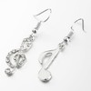 HZAOPZE 2 Pairs of Women's Dangle Earrings, Music Note Drop