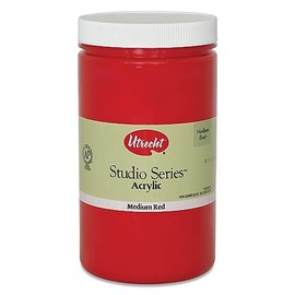 Utrecht Studio Series Acrylic Paint - Medium Red, Quart