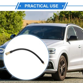 VekAuto Car Universal Copper Air Inflator Hose Adapter Gold Black