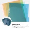 TOYANDONA File Index Divider Card Sheet a4 30 Holes Plastic