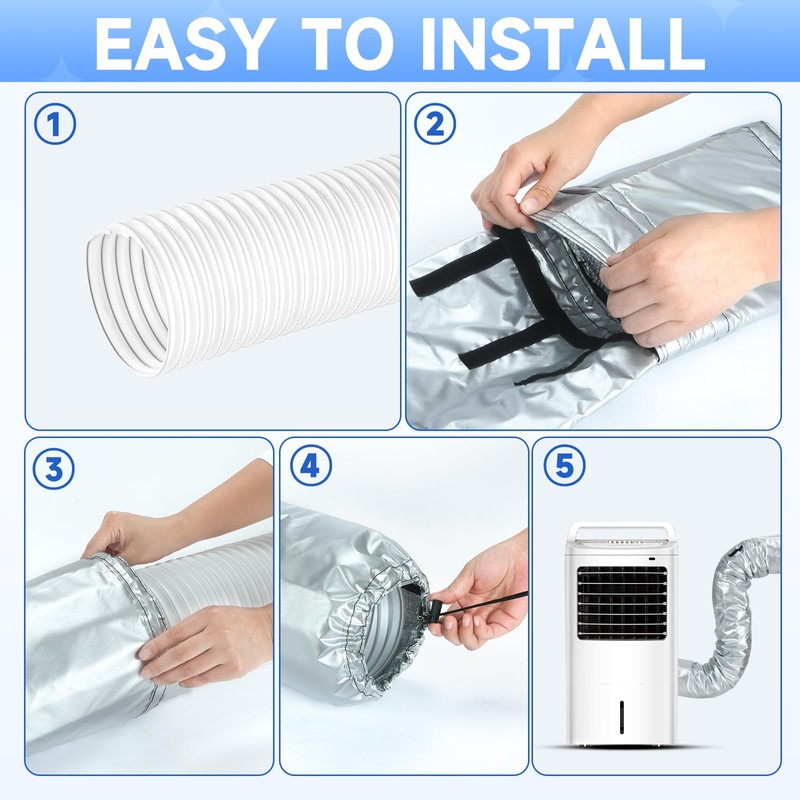 ArchiMax Portable AC Hose Insulation Sleeve, Air Conditioner Hose Cover