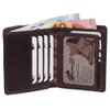 Leather Biker Wallet with Chain Biker Purse 10 cm Various