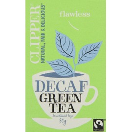 Clipper Fairtrade Decaf Green 26 Teabags (Pack of 6, Total 156 Teabags)