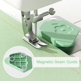 iwontalersy Pack of 3 magnetic seam guide, universal seam guide ruler, sewing accessories for sewing machine with scale