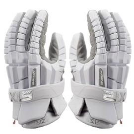 STX Lacrosse Surgeon RZR 2 Gloves, White Large, Pair