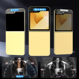 Galaxy Z Flip 6 Film, Peeping Prevention, Full Protection, Galaxy Z Flip 6 Glass Film, Privacy Protection, Made by Asahi Glass, 2.5D High Transmittance, Bubble Free, 9H Hardness, Fingerprint