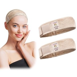 Dreamlover diademas para pelucas, ajustables, delgadas, de terciopelo, color natural de la piel, 2 Piezas