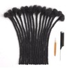 Ainimiu 6-18 Inch Dreadlock Extensions Human Hair 0.6cm Thin Loc