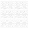 MWOOT Eye Shadow Tattoos, Pack of 12 Eye Makeup Stickers