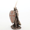 Veronese Design 7 7/8 Inch Knights Templar Crusader Wielding Sword