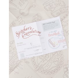 Stitcher's Revolution Cute Kitchen Sayings Iron-On Transfer Patterns for Embroidery, red