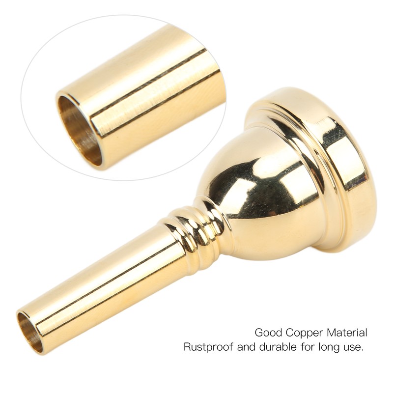 Trombone Mouthpiece Alto Mouth Piece Copper Instrument Accessory Replacement PartGold