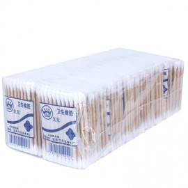 Factory Direct Organic Cotton Pads & Hygienic Wooden Cotton Swabs for Nail Art, Makeup, Cleansing (Small Pouch Packs) 24/White 10ea