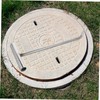 GANAZONO Heavy-Duty Stainless Steel Manhole Cover Hook T Shape Lift