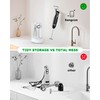 Sangcon 5-in-1 Immersion Blender Handheld with 1000ml Cup, 2-Speed Adjustable