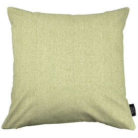 McAlister Textiles Sage Green Herringbone Cushion Cover - Soft Decorative Throw Scatter Pillows for Bedroom or Living Room 43x43 Cm - 17x17 Inches