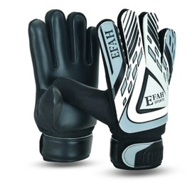 EFAH SPORTS Football Goalkeeper Gloves for Boys kids children youth Goalie Glove with Strong Grip Palms