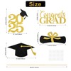 Mljsh Graduation Decorations 2025, 16 PCS Black Gold Graduation Centerpieces