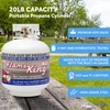 Flame King YSN230b 20 Pound Steel Propane Tank Cylinder with