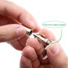 Quick Release Keyring,10 Pcs Portable Detachable Key Ring, Double End