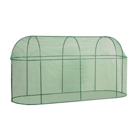 BPS 10'x3.3'x5' Crop Cage Plant Protection Netting Tent with Zipper for Vegetables Fruits and Plant, Suitable for Garden Yard and Lawn