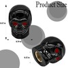 MEAJOO 4PCS Skull Style Tire Valve Stem Caps, with O
