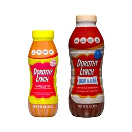 Dorothy Lynch Salad Dressing | Sweet & Spicy | Thick & Creamy | Salads, Dips, Sauces, & Marinades | French Style Condiment | Tangy | Gluten Free | Combo Pack | 8 oz Homestyle & 16 oz Light & Lean