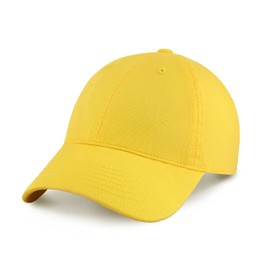 CHOK.LIDS Everyday Premium Dad Hat Unisex Cotton Baseball Cap for Men and Women Adjustable Lightweight Polo Style Curved Brim (Happy Lemon)