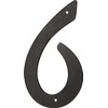 HIllman 841628 4-Inch Nail-On Black Die Cast Aluminum, House Number
