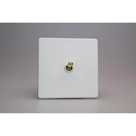 Varilight XDYT1VS.PD Toggle Switch, 10A, 2-Way, Screwless Primed + Brass Insert
