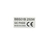 2 x Motor Legal Sticker Type Plate 250 W 36