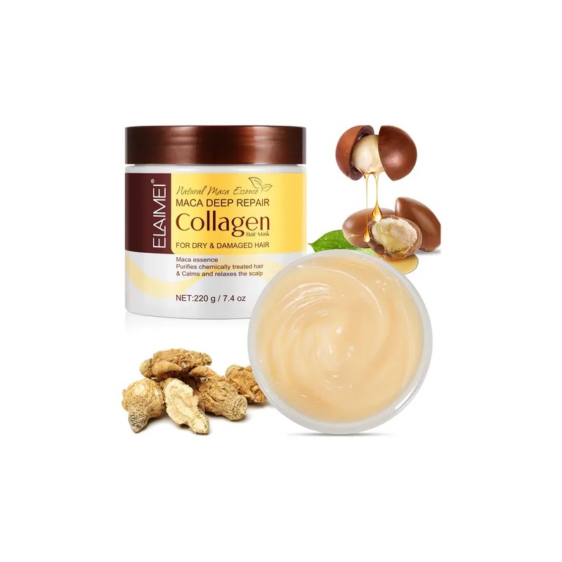 Mascarilla Colágeno Puntas Abiertas Cabello Seco Fortalece