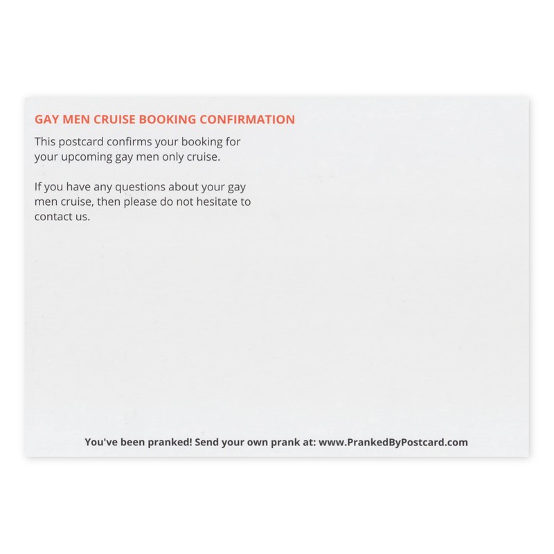 Crazy Novelty Guy (25-Pack) Bulk Prank Postcards - Gay Cruise