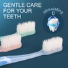 QIANTAIYING Extra Soft Toothbrush 6-Pack, Regular Head (3 Colors -