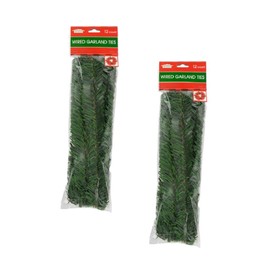 Christmas House 24 Count Flexible Wire Holiday Pine Garland Ties 12 Inch