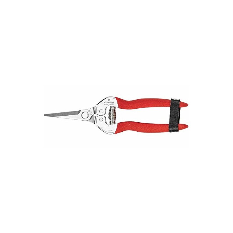 Corona Straight Snip, Stainless Steel, Garden Snips, Bypass, Red