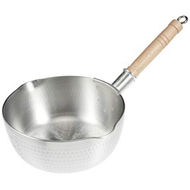 Nakao Aluminum Hammered Yatko Yukihira Pot, 7.1 inches (18 cm)